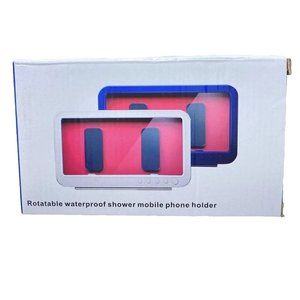 Bathroom Shower Phone Holder, New Waterproof Wall mounted Phone Box, White,  iPh